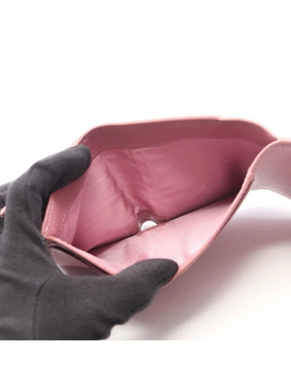 Dior Trifold Wallet Caro Smoki Pink Leather